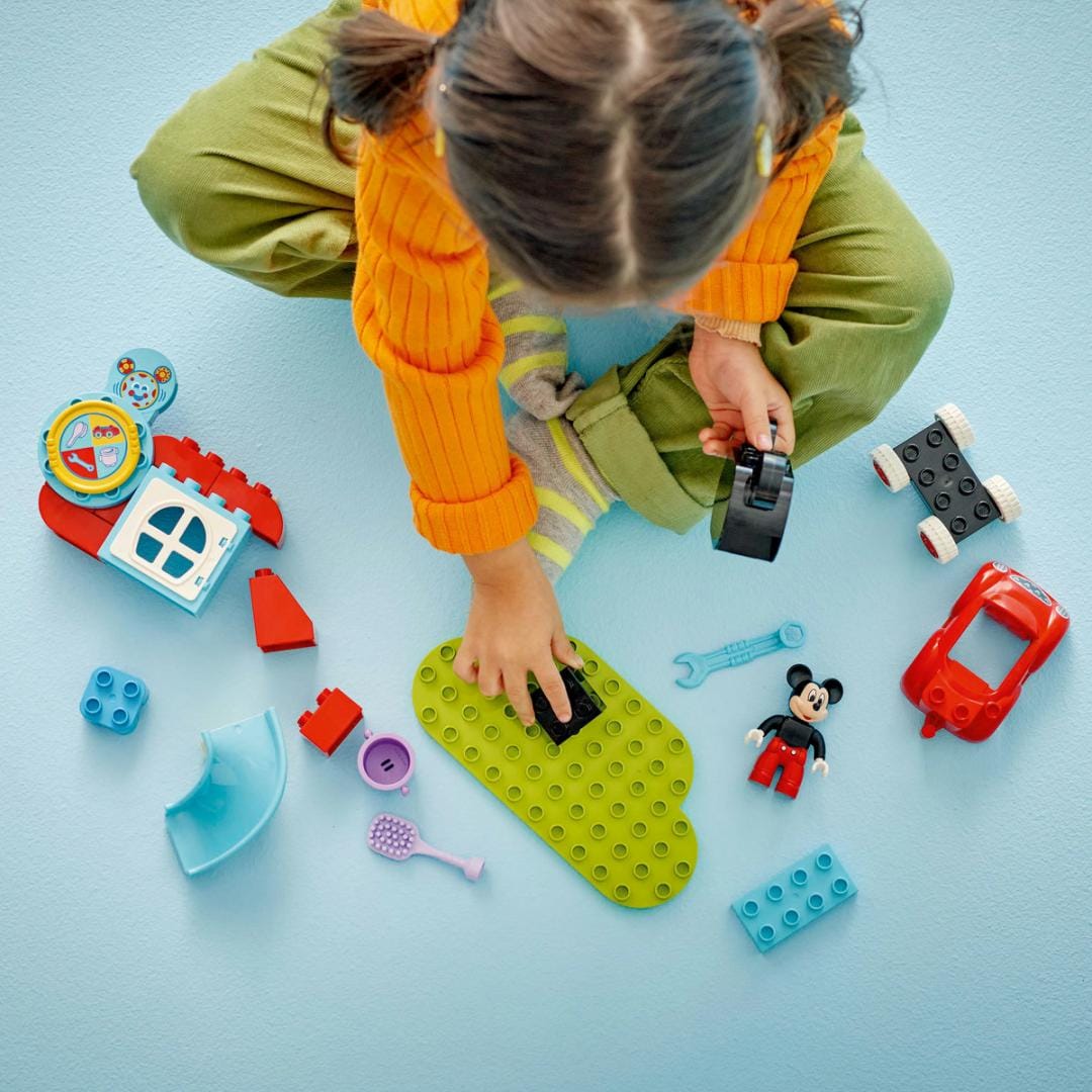 Lego Jucării Set Constructie LEGO 10454 | Mickey Mouse, Loc de Joaca, Masina, Cadou