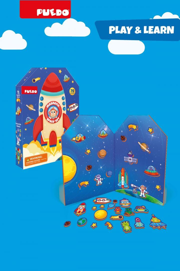 Puedo Toys Jucării Jucarie Puedo Toys PUEDOK1937 | Set Magnetic, Spuma EVA, Spatiul Cosmic