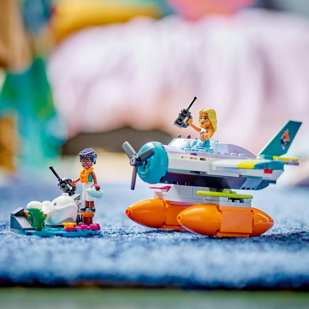 Lego Jucării Set Constructie LEGO 41752 | Avion Salvare pe Mare, Cadou