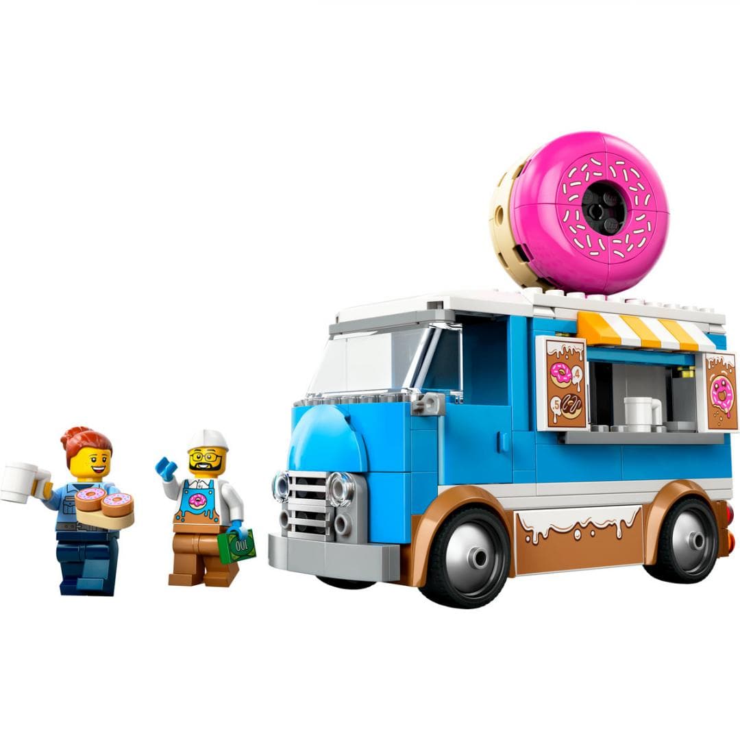 Lego Jucării Set Constructie LEGO City 60452 | Furgoneta de Gogosi, 200 Piese, 6+