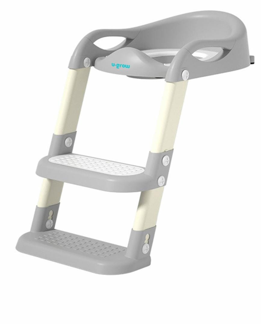 U-Grow Îngrijire bebe Reductor Toaleta Cu Scara U-Grow UGRS-0001 | Gri, Cu Trepte, Antiderapant