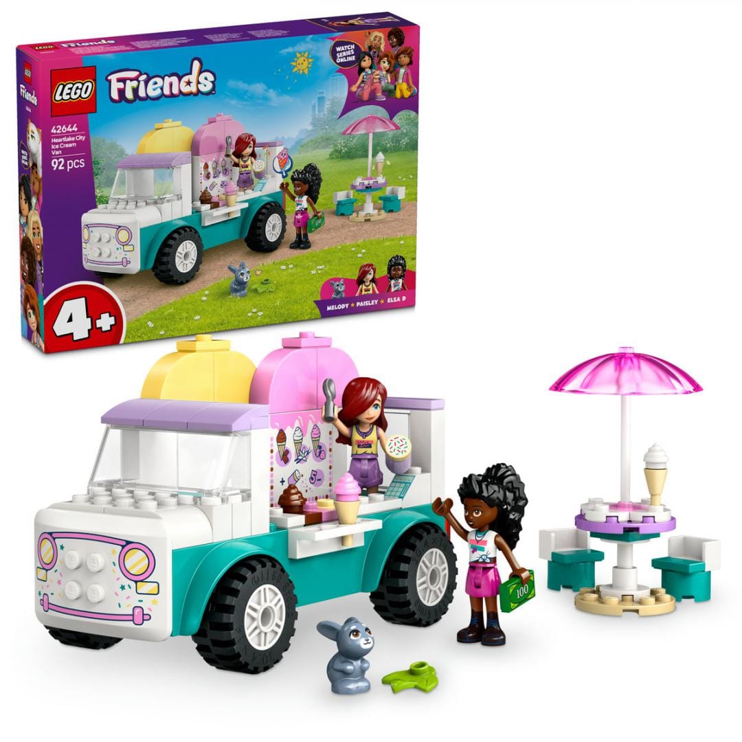 Lego Jucării Set Constructie LEGO 42644 | Furgoneta de Inghetata, Heartlake City, Friends