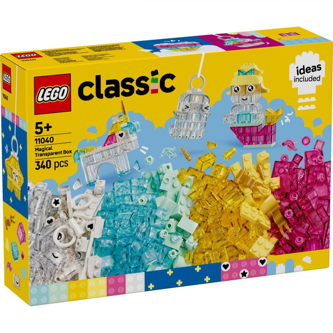 Lego Jucării Set Constructie LEGO 11040 | Cutie Transparenta Magica, Creativ, Cadou