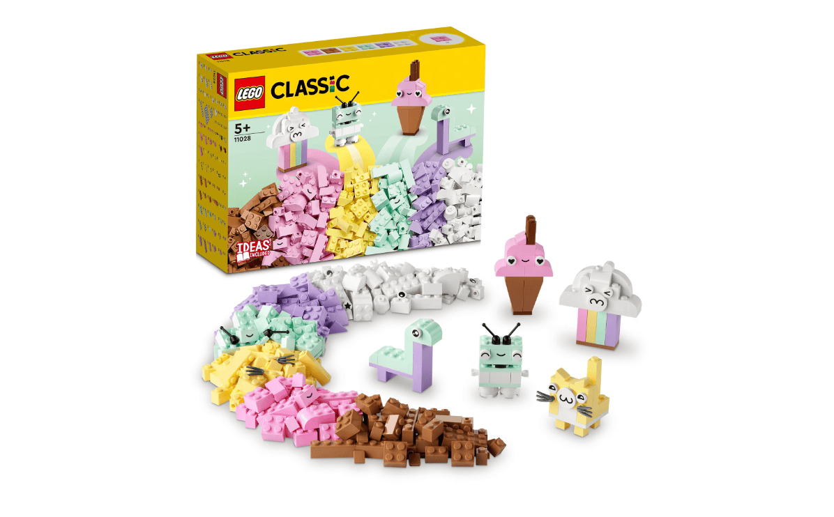 Lego Jucării Set Constructie LEGO 11028 | Cutie Creativa Culori Pastel, 333 Piese, Cadou