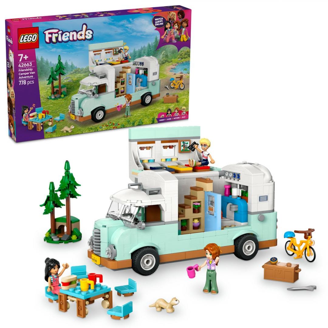Lego Jucării Set Constructie LEGO Technic 42663 | Aventura in Rulota cu Prietenii, Camping