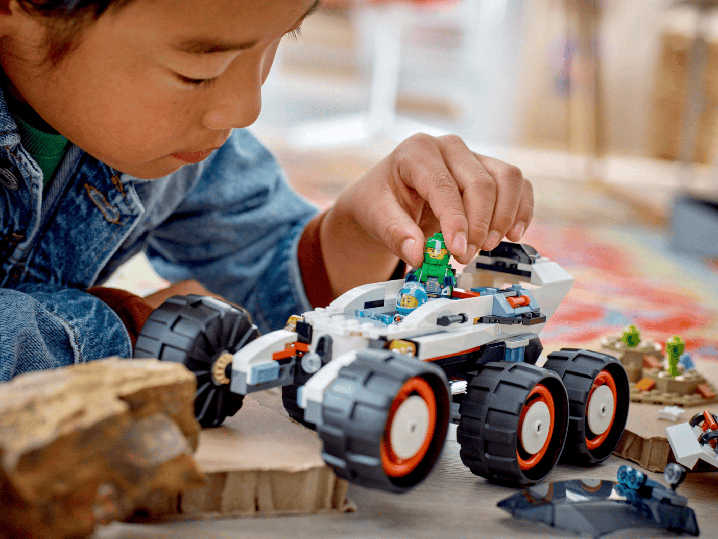 Lego Jucării Set Constructie LEGO City 60431 | Rover Explorare, Viata Extraterestra, 195 Piese, 6+