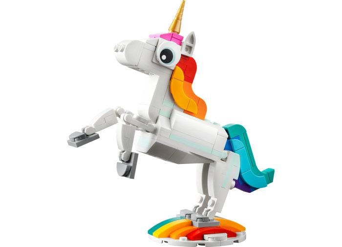 Lego Jucării Set Constructie LEGO Creator 3-in-1 31140 | Unicorn Magic, Seahorse, Peacock, Multicolor