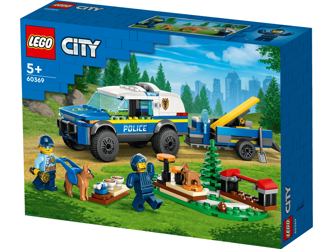 Lego Jucării Set Constructie LEGO City 60369 | Antrenament Canin Politie, 188 Piese, 6+