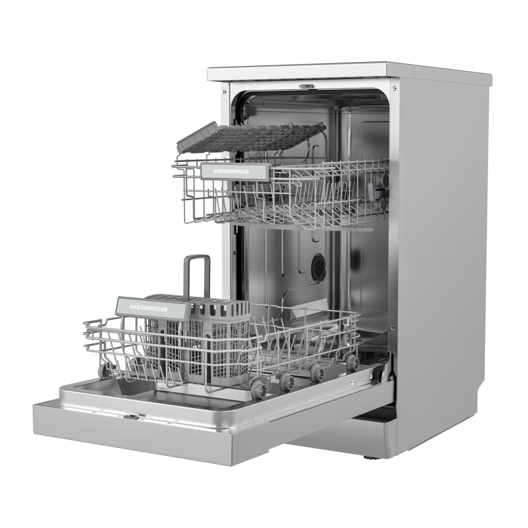 MASINA DE SPALAT VASE HEINNER HDW-FSM45609DXE++. 9 SETURI, CLASA DE EFICIENTA ENERGETICA E, CONTROL ELECTRONIC, DISPLAY