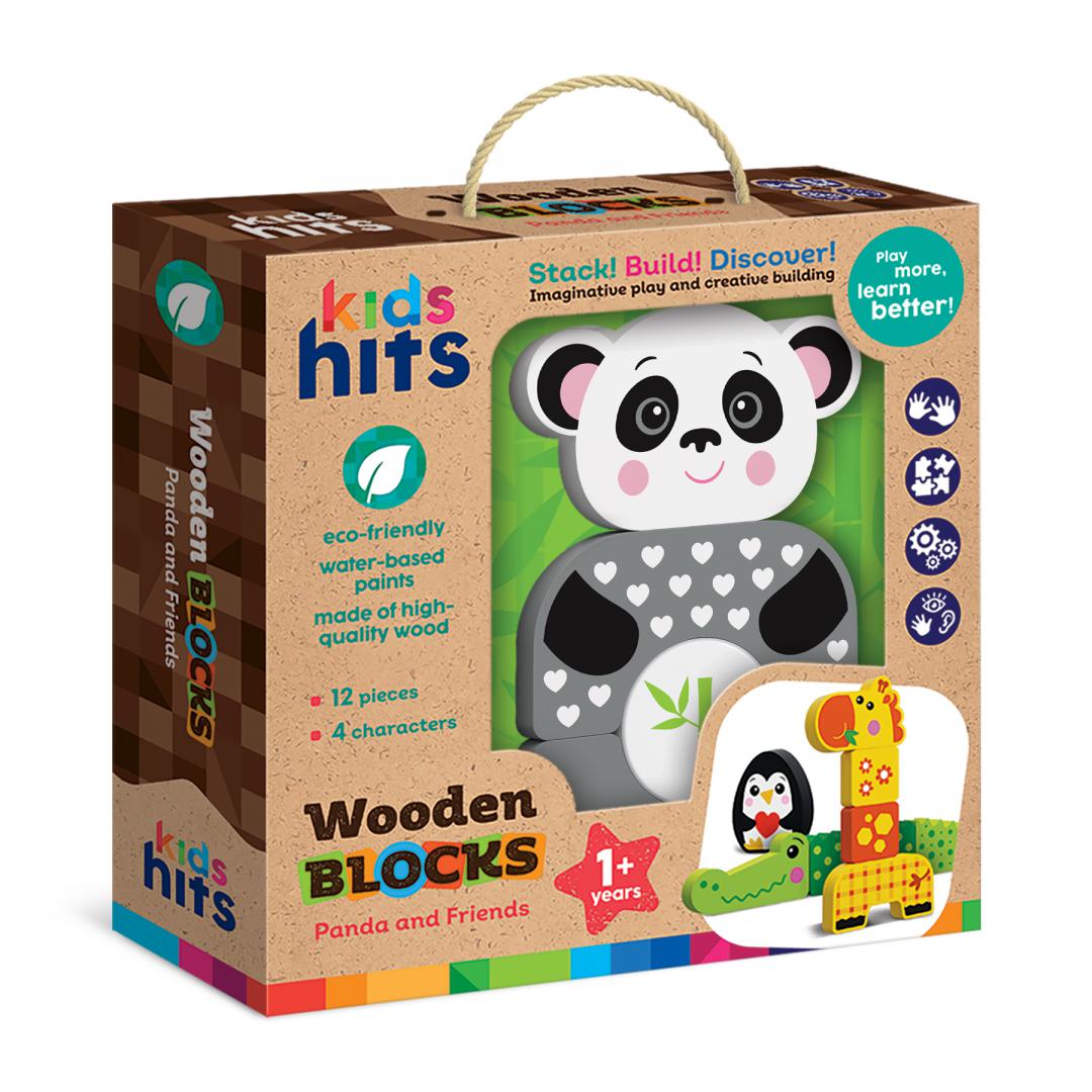 Panda Și Prietenii Sai, Jucarie Lemn — Kids Hits