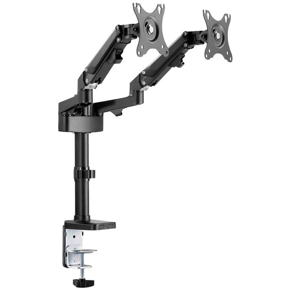 NEOMOUNTS Brat de birou pentru monitor Neomounts, poate sustine 2 monitoare cu diagonala display 17-27", suporta pana la 14kg per monitor, full motion, +45°, -45° inclinatie, +90°, -90° swivel, +180°, -180° rot