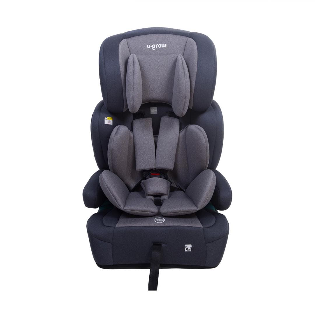 U-Grow Puericultură Scaun Auto U-Grow UG-301ISO-GR | 76-150cm, 15 Luni-12 Ani, R129, Isofix, Gri