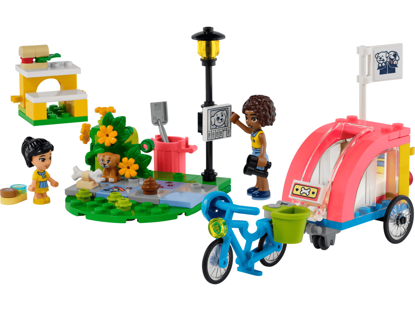 Lego Jucării Set Constructie LEGO Friends 41738 | Bicicleta Pt. Salvarea Cainilor, Cadou