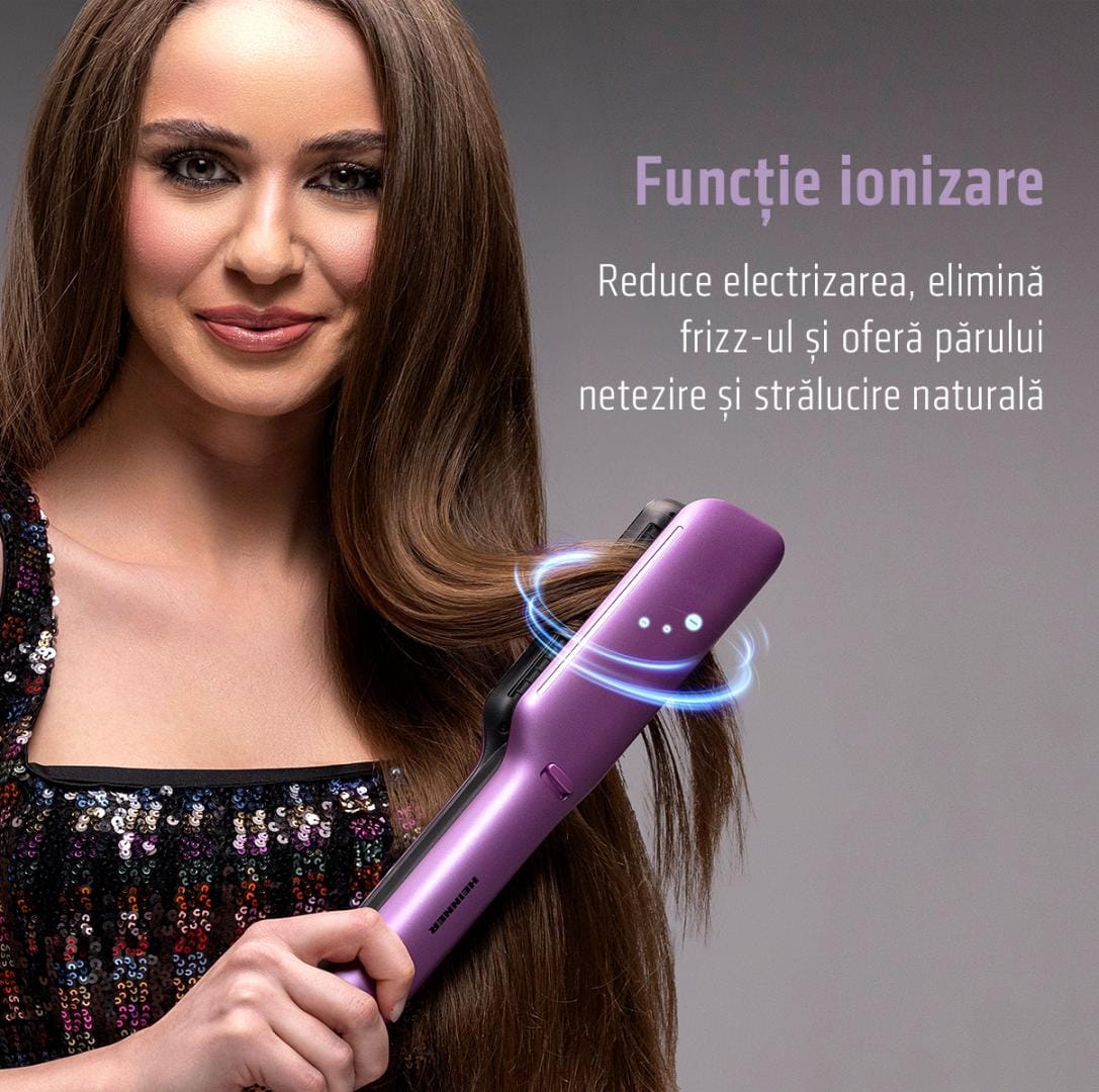 Heinner Placa de par Placa de Indreptat Parul Heinner HHS-Y2IN1BLDC-PP | Aer Cald, Profesionala, 2in1