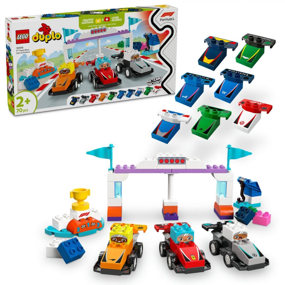 Lego Jucării Set Constructie LEGO Speed Champions 10445 | Masini si Piloti Curse F1, Cadou