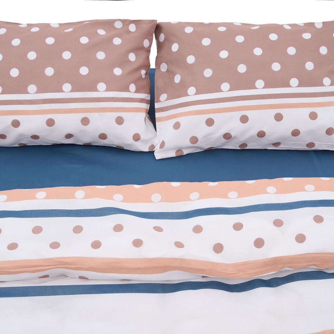Heinner Lenjerie de pat Lenjerie de pat Heinner HR-DBL132-PLK | Dubla, 100% Bumbac, 4 Piese, Polka