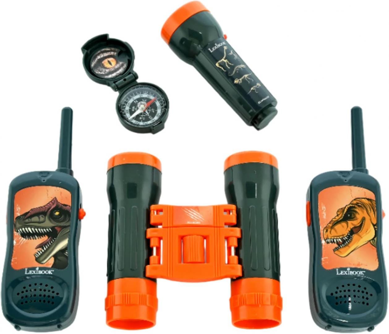 Lexibook Jucării Set Statii Emisie-Receptie Lexibook RPTW12DINO | Dinozauri, Walkie Talkie, Jucarie Copii