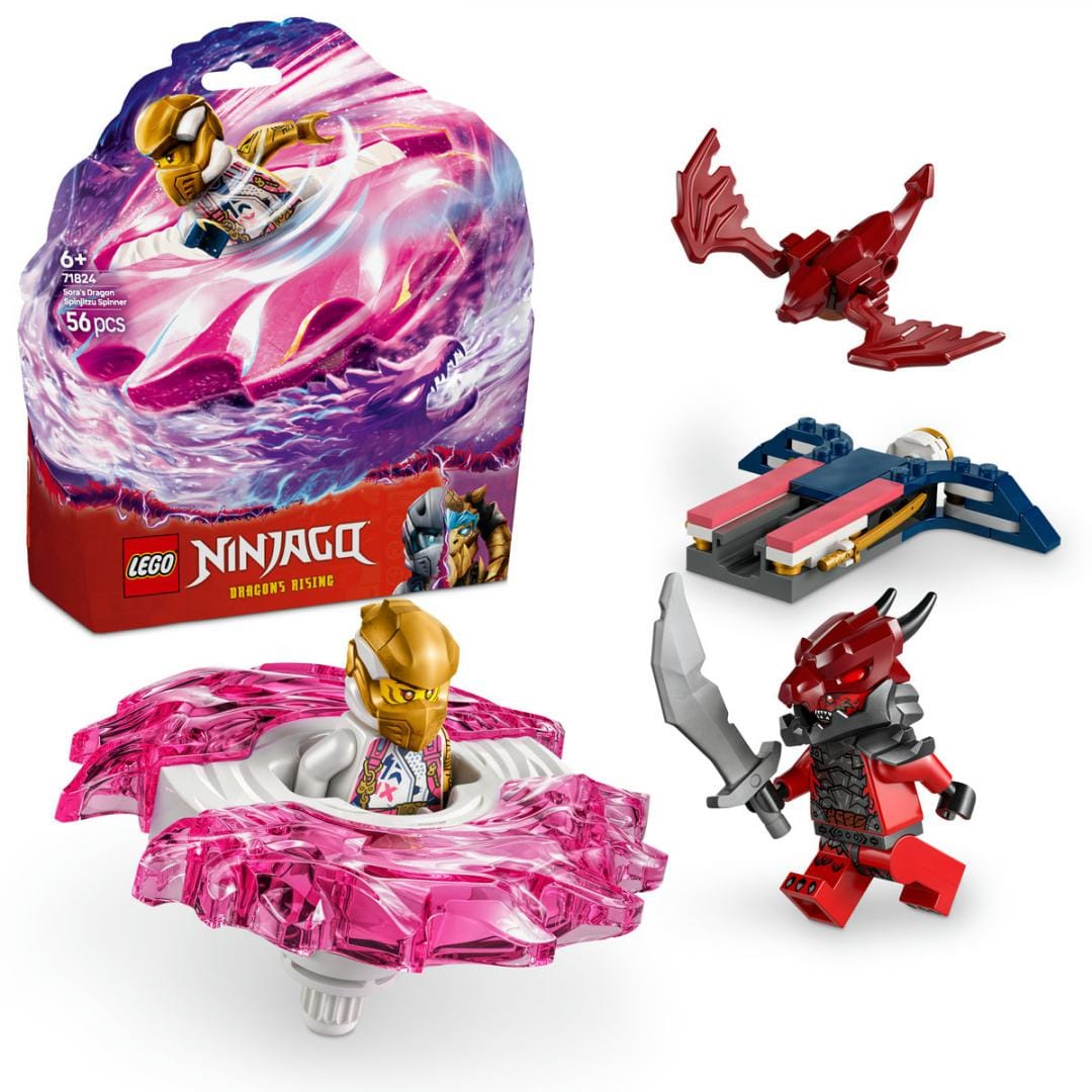 Lego Jucării Set Constructie LEGO Ninjago 71824 | Dragonul Spinjitzu al Sorei, Cadou