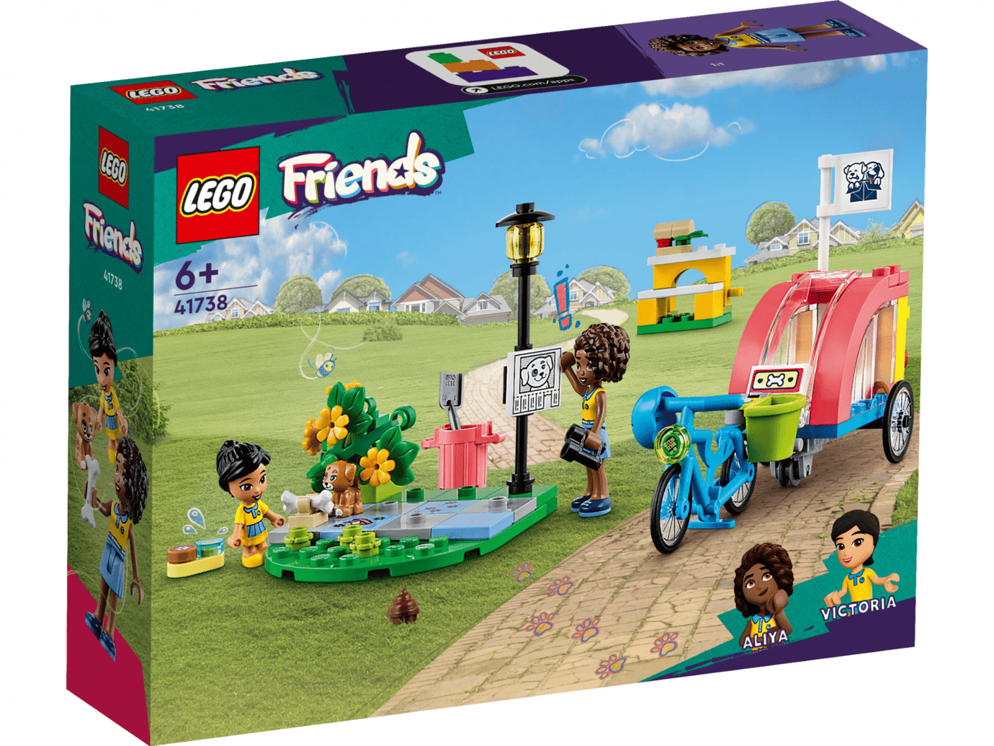 Lego Jucării Set Constructie LEGO Friends 41738 | Bicicleta Pt. Salvarea Cainilor, Cadou