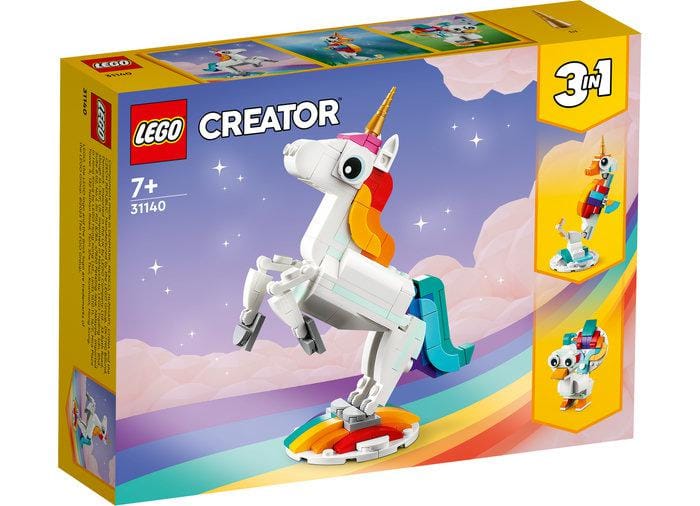 Lego Jucării Set Constructie LEGO Creator 3-in-1 31140 | Unicorn Magic, Seahorse, Peacock, Multicolor