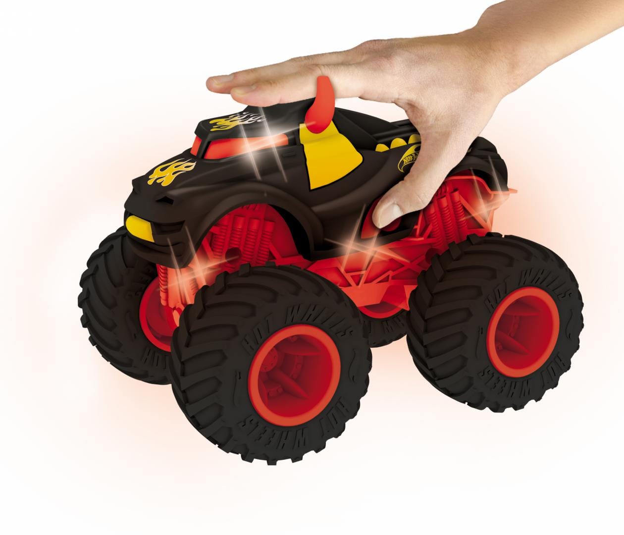 Mondo Jucării Jucarie Mondo Hot Wheels MDHW512272 | Masina Rev Tredz, Lumini si Sunete, Rosu