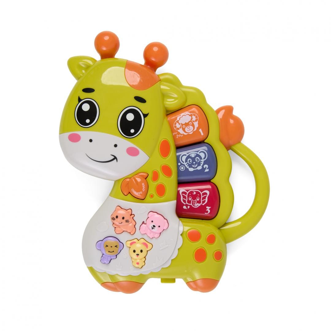 MomKi Jucării Jucarie MomKi MOMKI855-66V | Girafa cu Lumini si Sunete, Verde