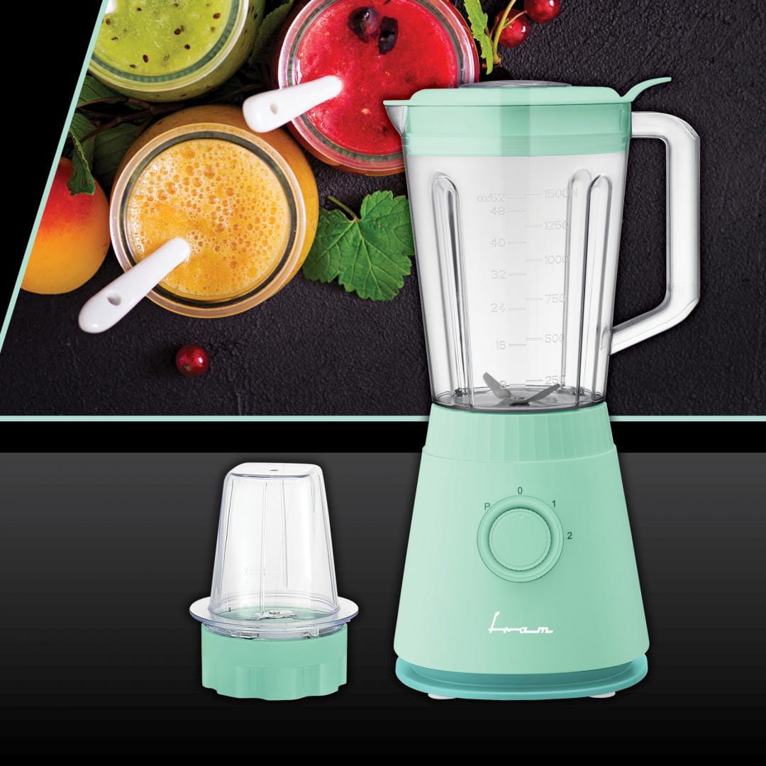 Fram Blender Blender de Masa FRAM FBL-R600GBL | 600W, Bol Sticla, 1.5L