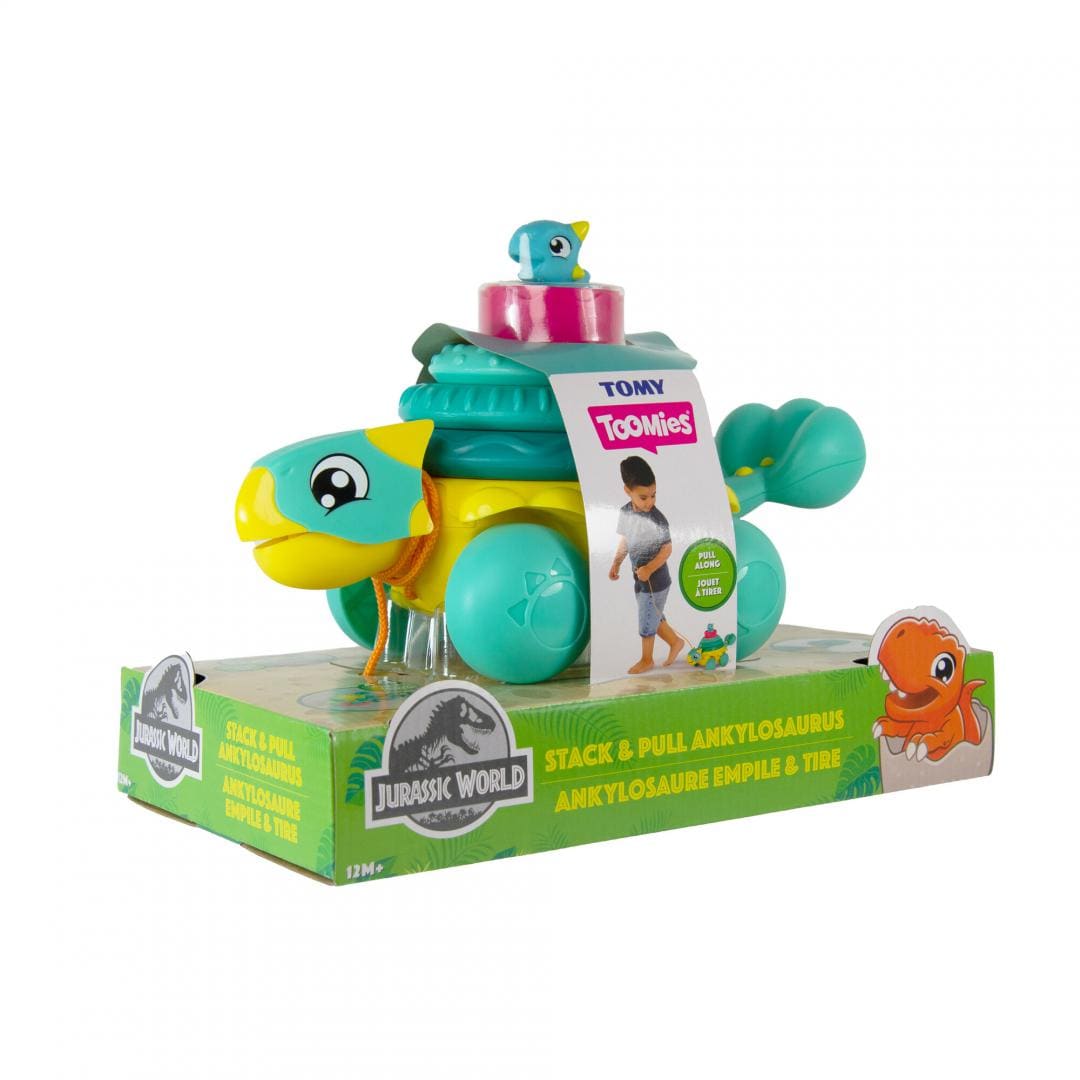 Tomy Jucării Jucarie Tomy T73410 | Stivuieste si Trage, Ankylosaurus, Jurassic World
