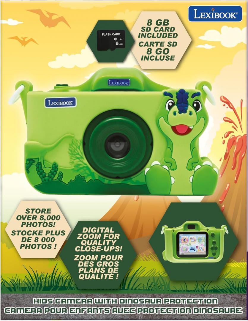 Lexibook Jucării Aparat Foto si Video Lexibook DJ078DINO | Copii, Dinozaur, Husa inclusa