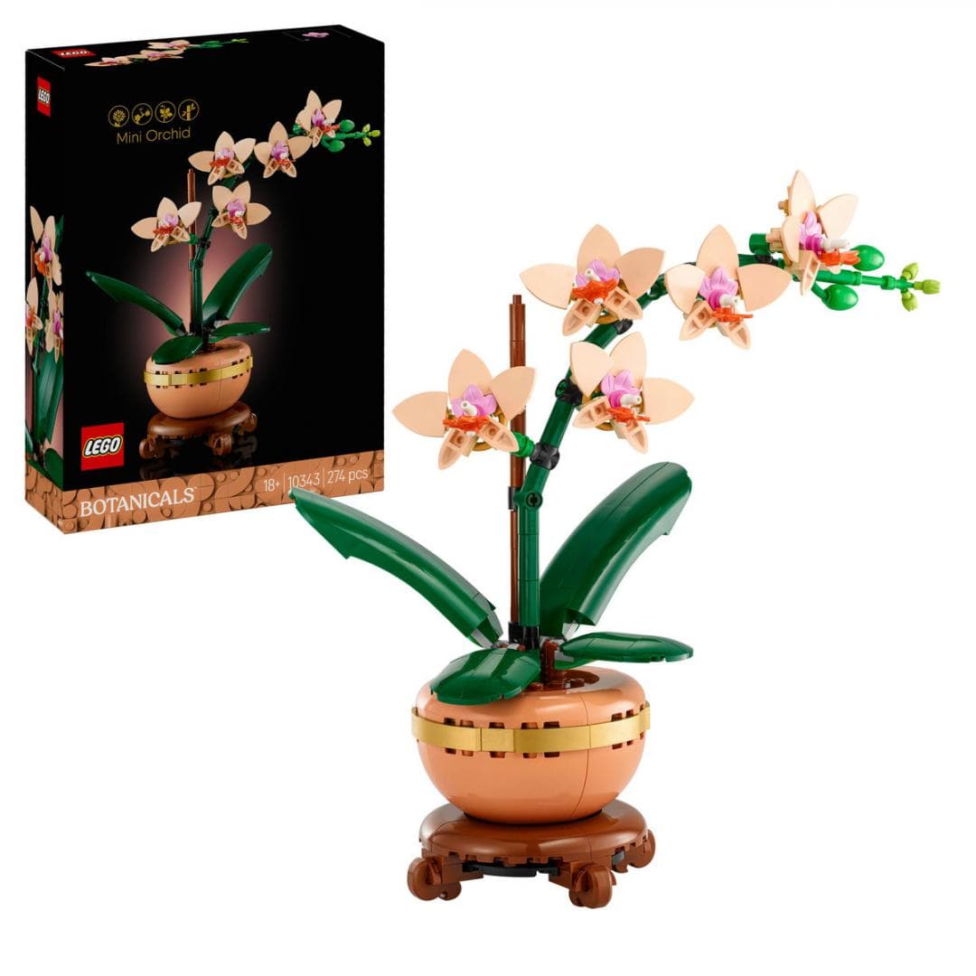 Lego Jucării Set Constructie LEGO Icons 10343 | Mini Orhidee, Botanica, Cadou