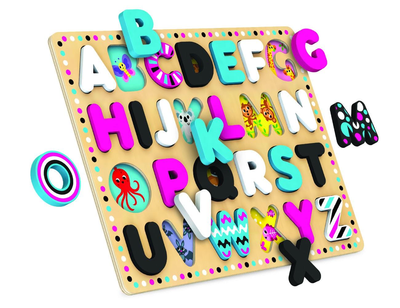 Kids Hits Jucării Jucarie Kids Hits KH20/025 | Placa de Sortare ABC, Lemn, Educativa
