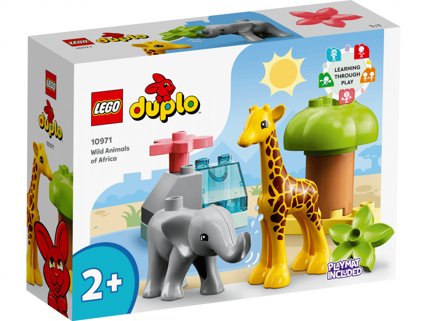 Lego Jucării Set Constructie LEGO DUPLO 10971 | Wild Animals of Africa, 10 Animale, Cadou