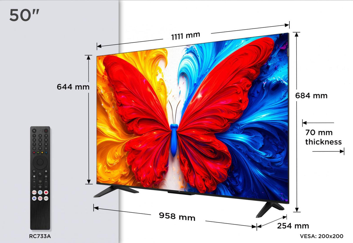 TCL Televizor LED Televizor TCL QLED 50S5L | 126 cm, Smart Android TV, Full HD, Clasa F