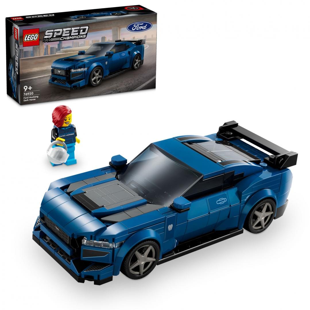Lego Jucării Set Constructie LEGO Speed Champions 76920 | Masina Sport Ford Mustang Dark Horse, Cadou