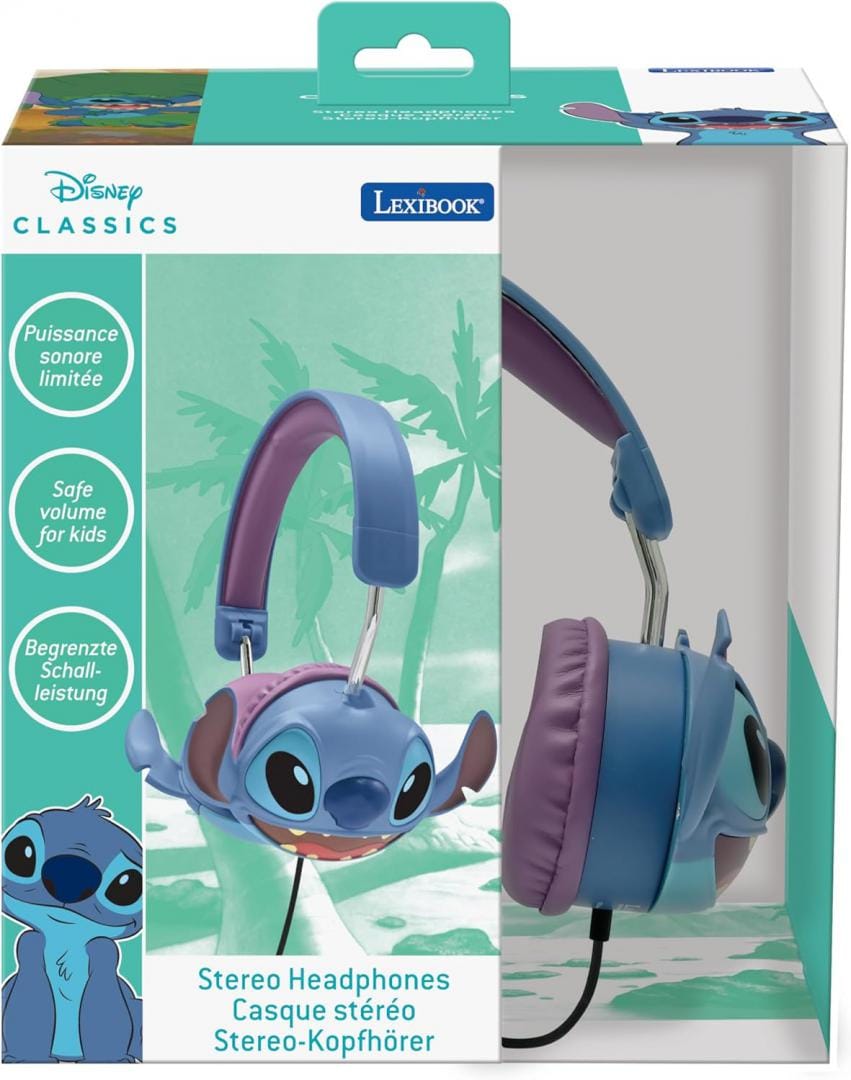 Lexibook Jucării Casti Lexibook HP015D | Pliabile, Cu Fir, Stitch, Copii