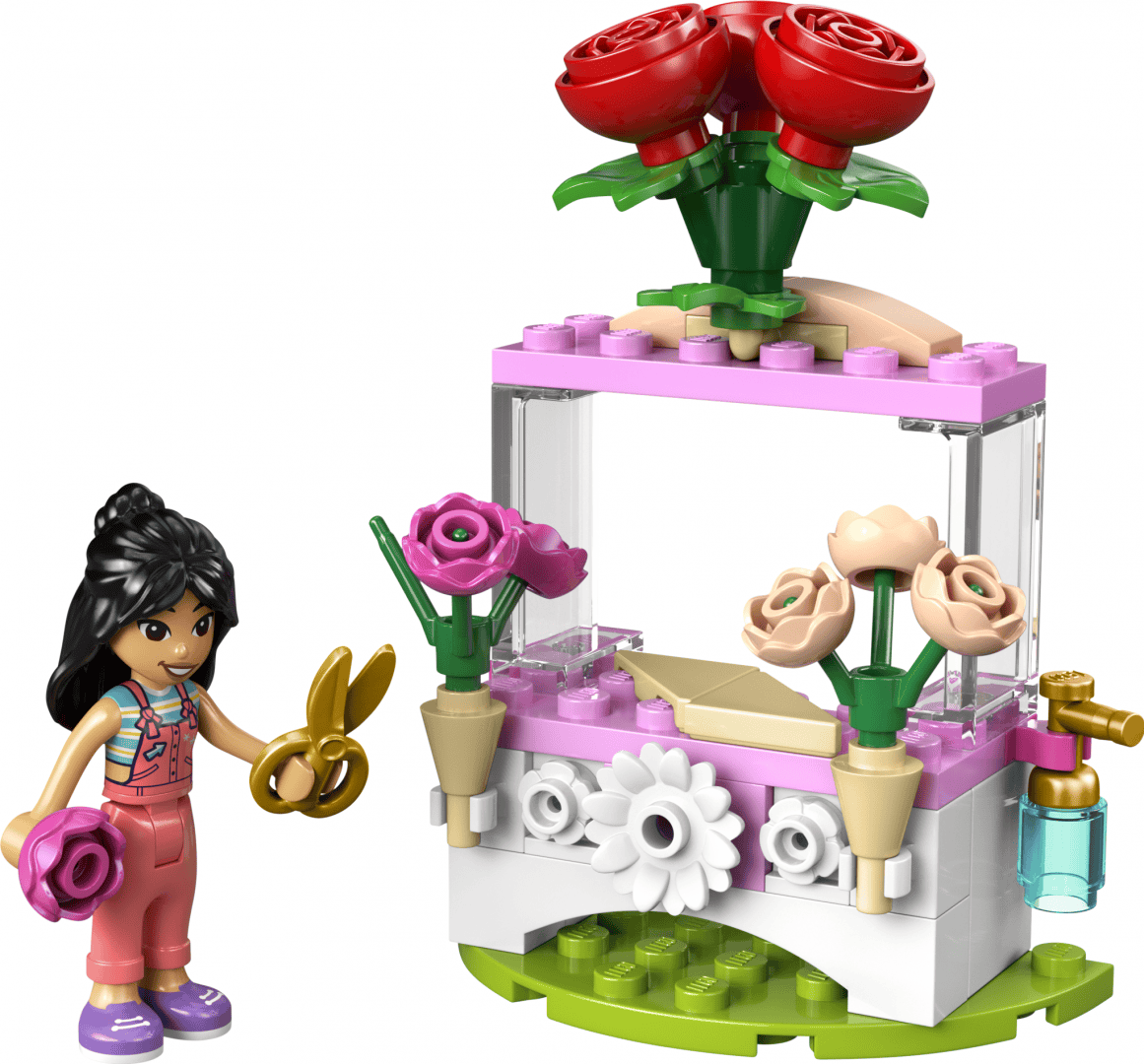 Lego Jucării Set Constructie LEGO 30721 | Stand cu Trandafiri, Polybag, Cadou