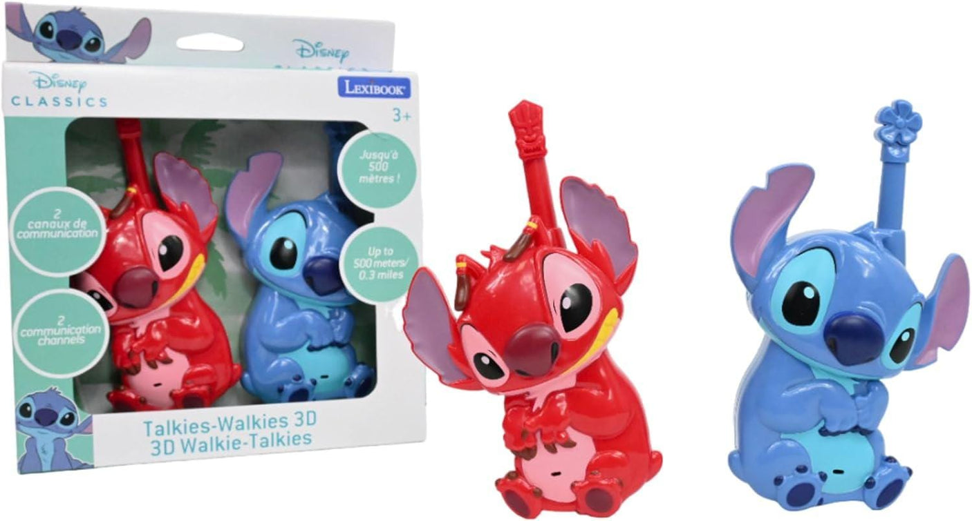 Lexibook Jucării Walkie-Talkie Lexibook TW18D | 3D, Disney Stitch, 500M, Copii