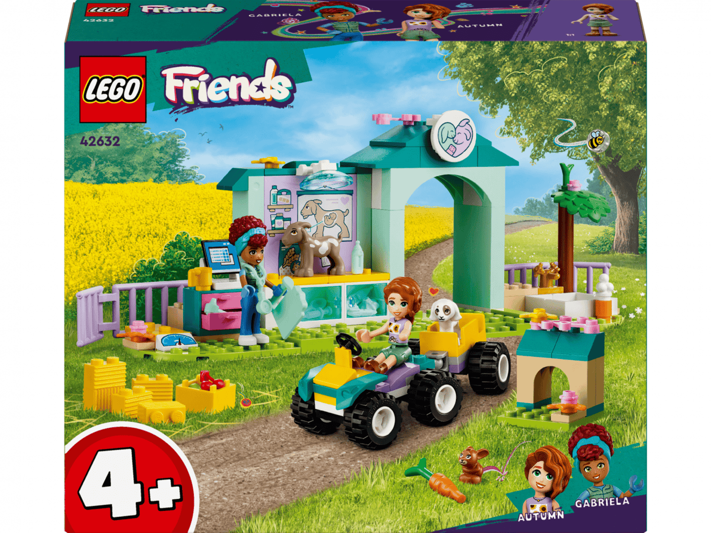 Lego Jucării Set Constructie LEGO 42632 | Clinica Veterinara Animale Ferma, Cadou