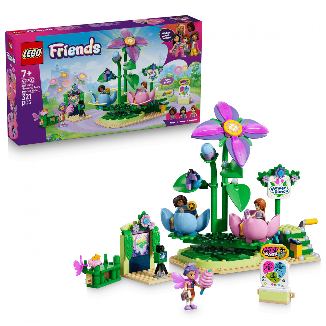 Lego Jucării Set Constructie LEGO Botanicals 42702 | Floare Rotitoare si Ceasca pentru Zane