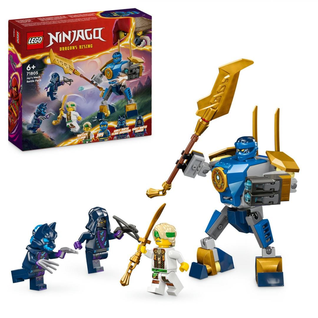 Lego Jucării Set Constructie LEGO Ninjago 71805 | Pachet Lupta Robotul lui Jay, Cadou