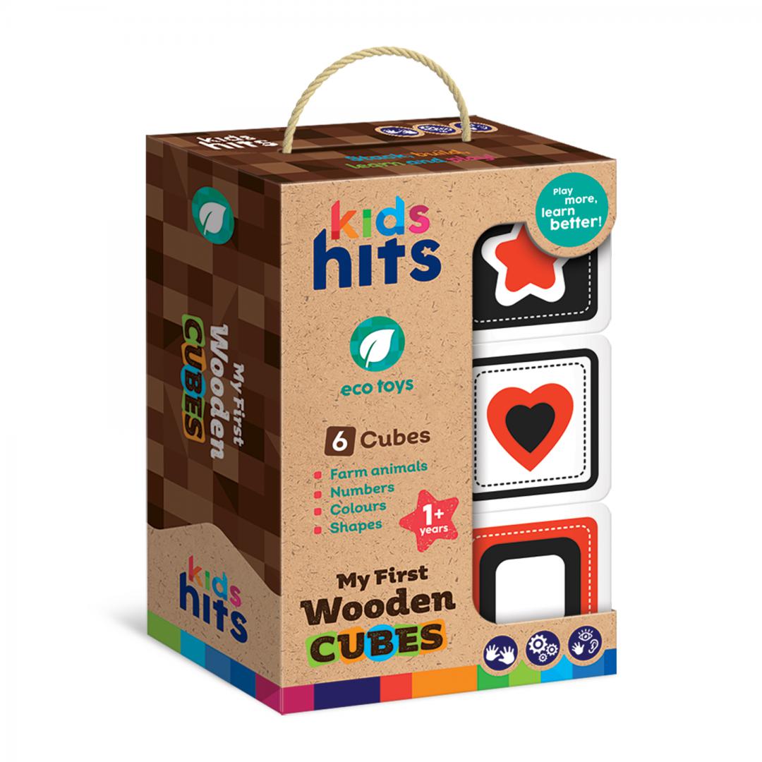 Primele Mele Cuburi, Jucarie Lemn — Kids Hits