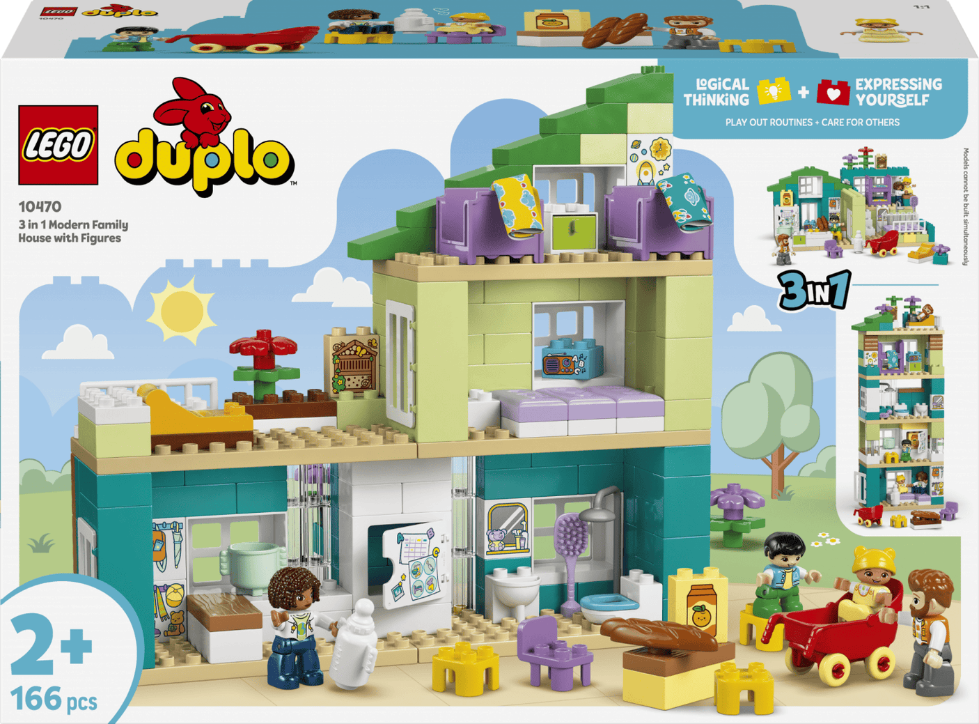 Lego Jucării Set Constructie LEGO Creator 3-in-1 10470 | Casa Moderna, Figurine, Cadou