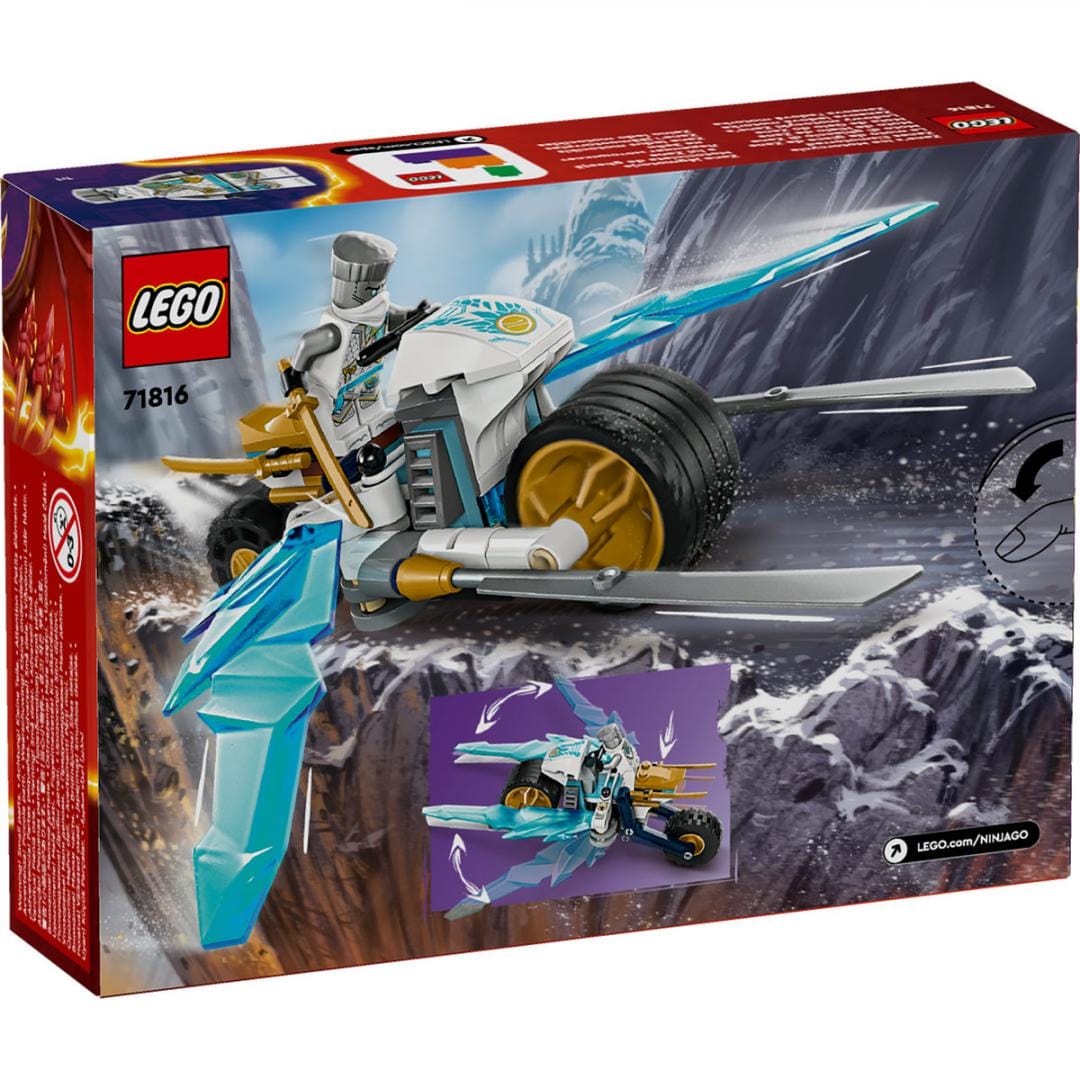 Lego Jucării Set Constructie LEGO Ninjago 71816 | Motocicleta de Gheata a lui Zane, Cadou