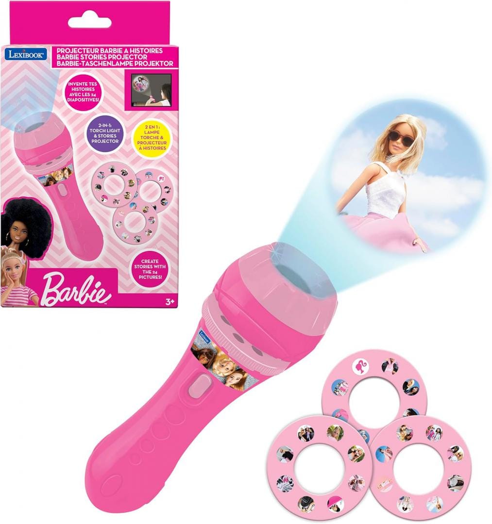 Lexibook Jucării Lanterna cu Proiector Lexibook LTC050BB | Barbie, LED, Jucarie Copii