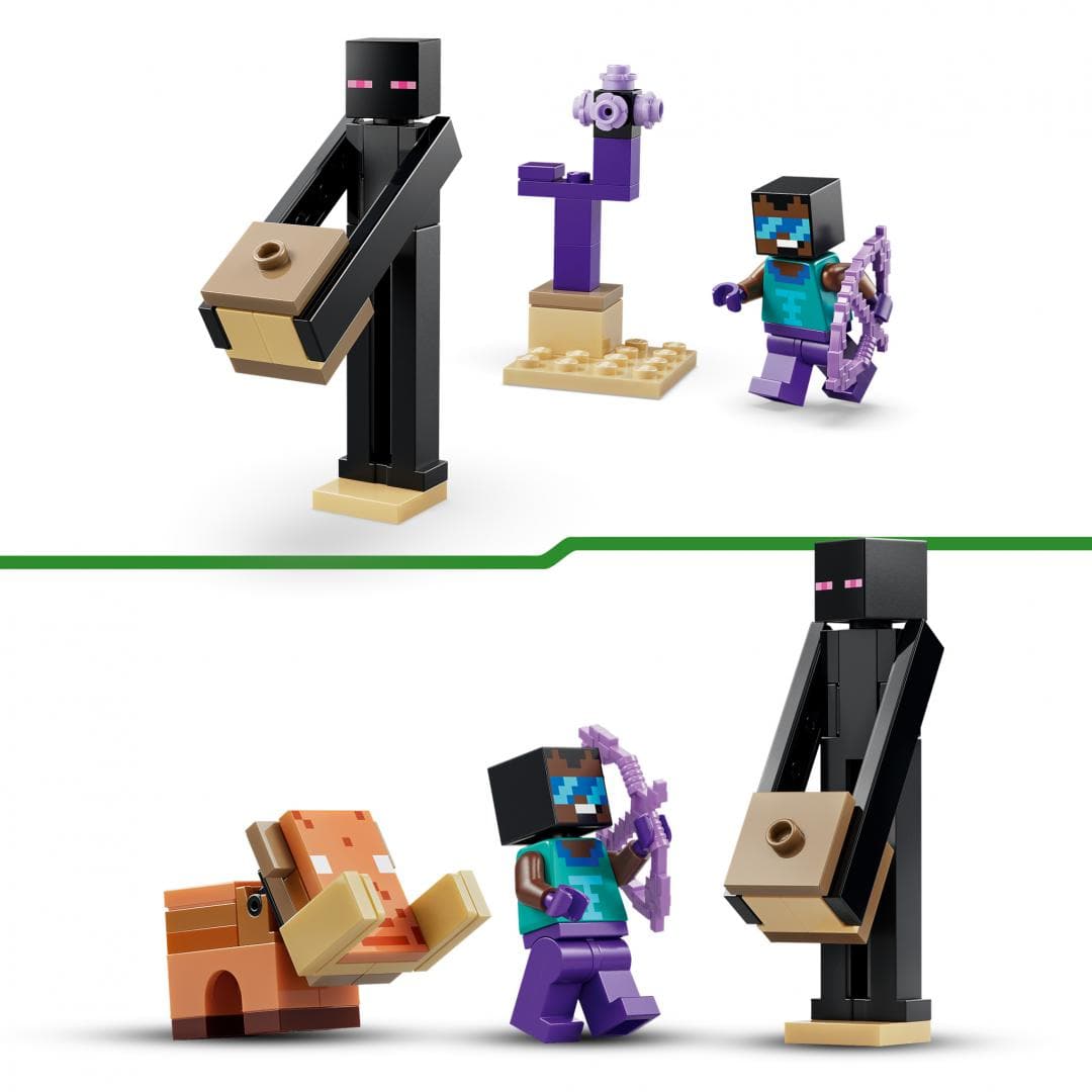 Lego Jucării Set Constructie LEGO Minecraft 21584 | Calatorie Prin Portalurile Nether si End