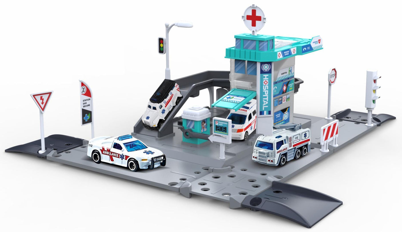 Cevodle Jucării Jucarie Cevodle CEV64069-0001 | Macheta Die Cast, Parcare cu Masinuta, Scara 1/64