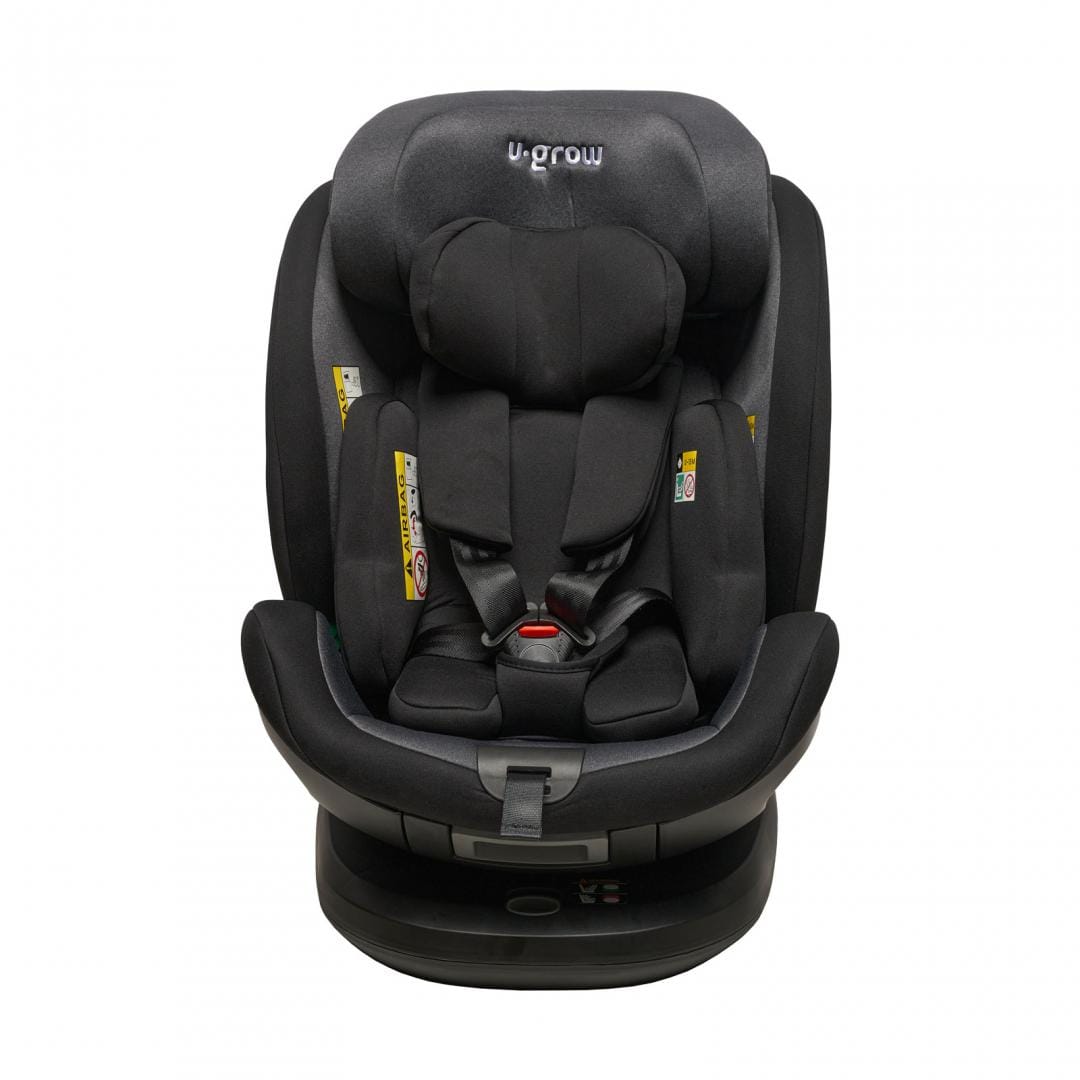 U-Grow Puericultură Scaun Auto Copii U-Grow UGHCS-09BK | Rotativ 360, Isofix, 0-36kg, Negru