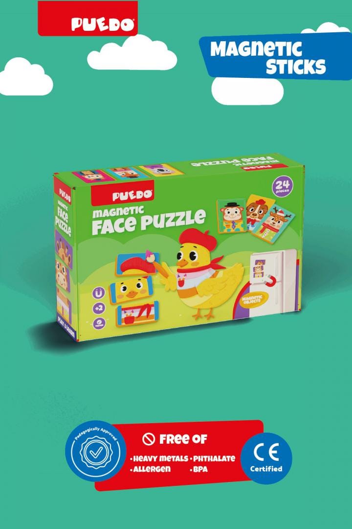 Puedo Toys Jucării Puzzle Puedo Toys PUEDOK1932 | Magnetic, Spuma EVA, Fete, Educativ