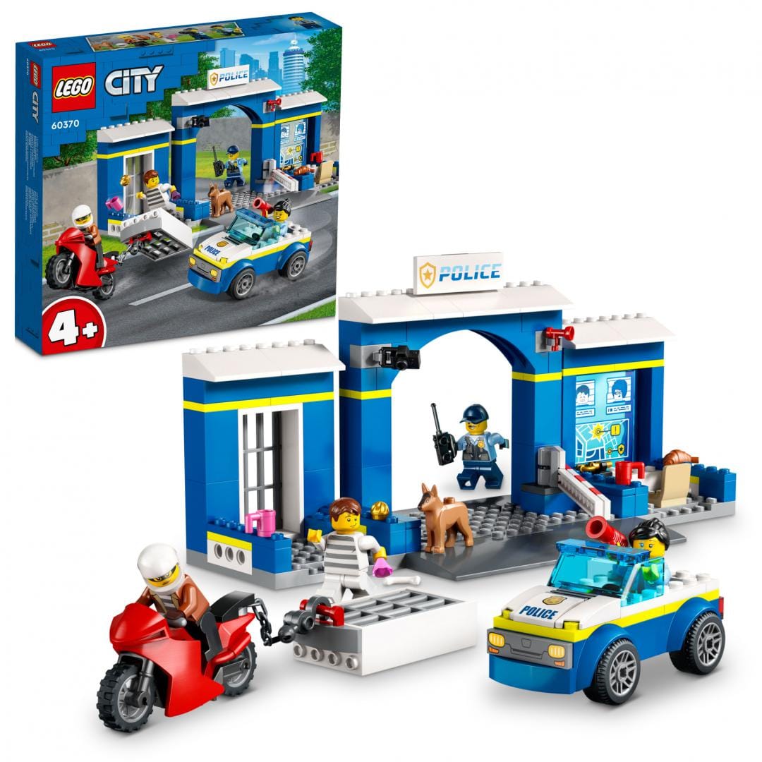 Lego Jucării Set Constructie LEGO City 60370 | Urmarire Politie, 301 Piese, 6+