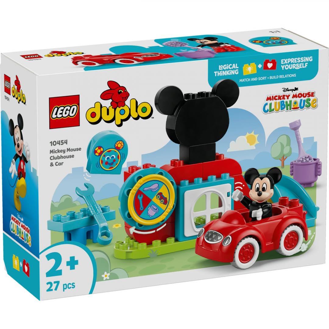 Lego Jucării Set Constructie LEGO 10454 | Mickey Mouse, Loc de Joaca, Masina, Cadou